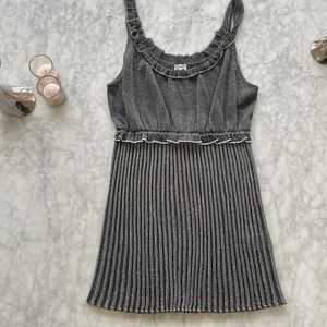 M MISSONI back and silver metallic Tunic